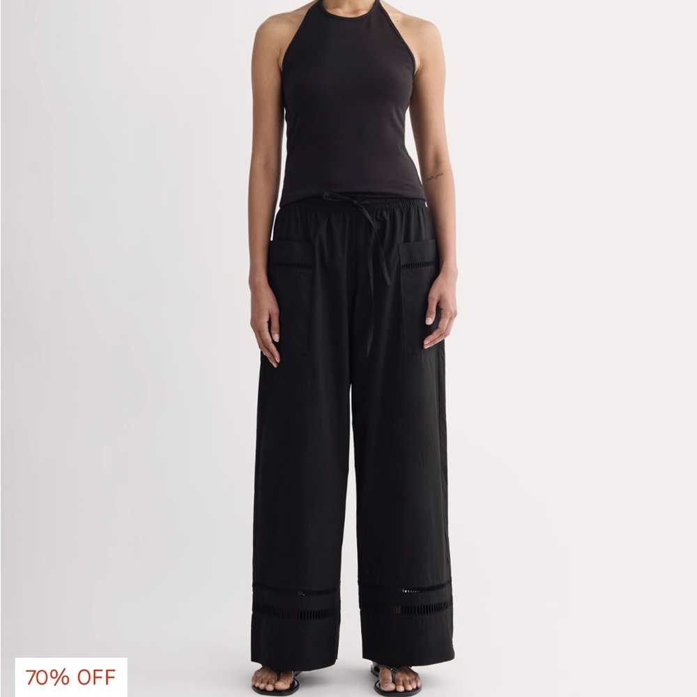 Everlane Black Wide-Leg Pants